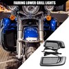 X AUTOHAUX Motorcycle LED fairing lower grille indicator light for