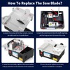 Mini Table Saw Small Precision Hobby Table Saw,Adjustable Cut Depth,
