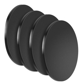 SALUINOKI 1/4 Round Steel Plate Base 3 inch Diameter, A36 Steel Plates Sheet Hot Rolled Weldable Circle (4 Pack)