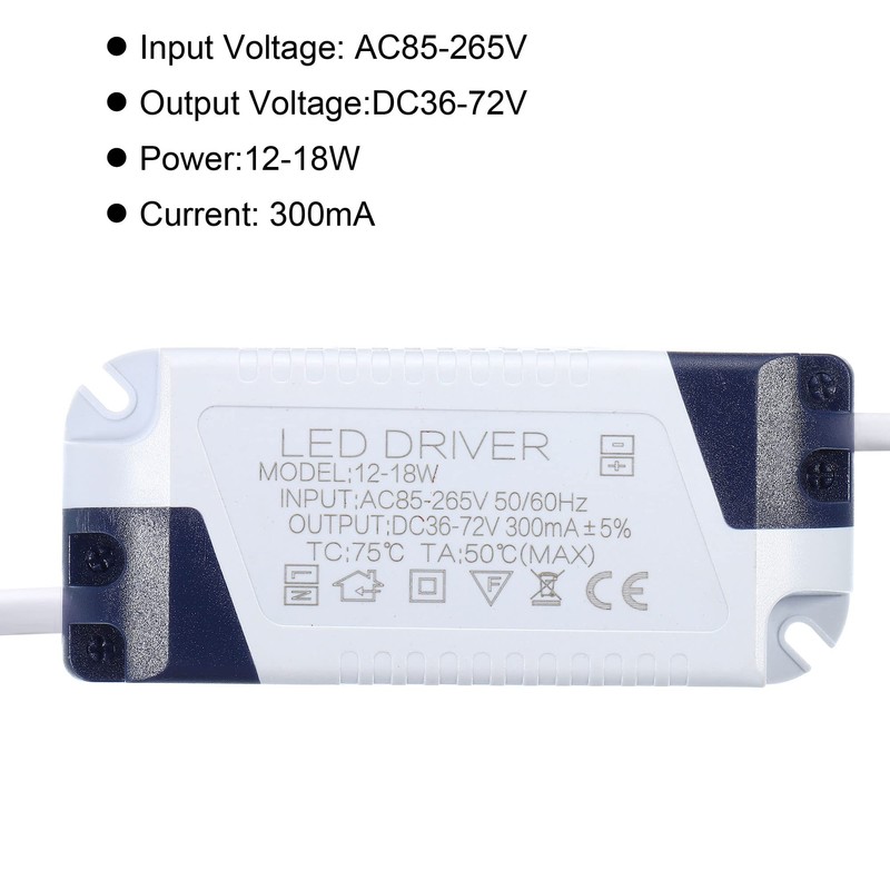 PATIKIL Pack of 2 12-18 W 300 mA LED Driver