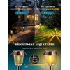 HMDecor Solar Lights Outdoor Waterproof,6 Pack Bronze Pathway Lights with