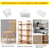 Ctyjia Pack of 20 Plastic Corner Braces, Angle Connectors, Cabinet