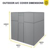 KHOMO GEAR Waterproof Heavy Duty Outdoor ac Cover air Conditioning