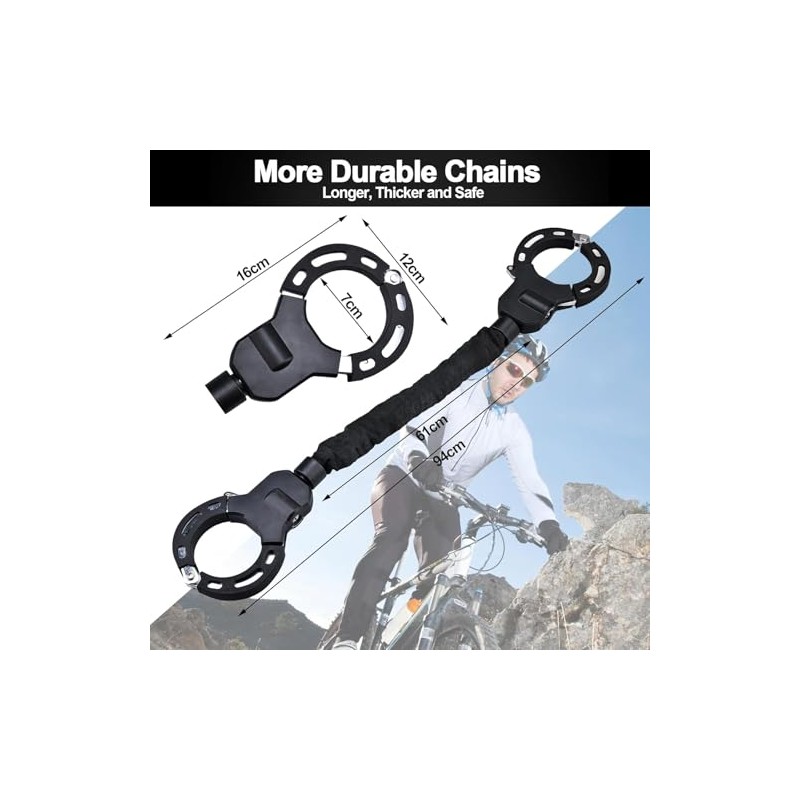 Lock for e-scooter, E scooter lock with bag, high security