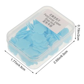 SUPVOX Travel Soap Sheets Portable Soap Flakes for Camping and Outdoor Use Easy to Carry and Safe for Skin Types for Public Restrooms and Travel Needs