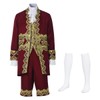 CAMDOM - Disfraz victoriano para hombre, estilo rococó, estilo medieval,