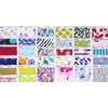 Soimoi Fabric Swatches Samples Bundle, Includes 32 Different Natural &