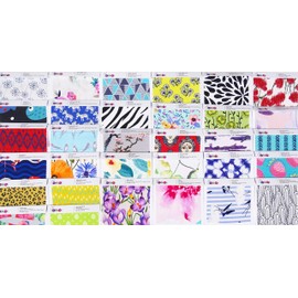 Soimoi Fabric Swatches Samples Bundle, Includes 32 Different Natural & Polyester Materials Catalog
