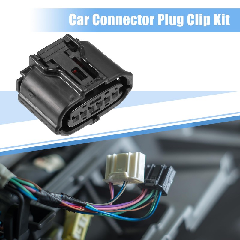 X AUTOHAUX 1 Set 6 Pin No.9098012303 Accelerator Pedal Connector