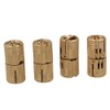 4PCS Hidden Invisible Concealed Copper Barrel Hinge 14mm for DIY