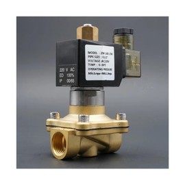 Solenoid Valve 1/4" 3/8" 1/2" 3/4" Normally Open Valve Brass Water Valve 220V 24V(DC24V-NBR)