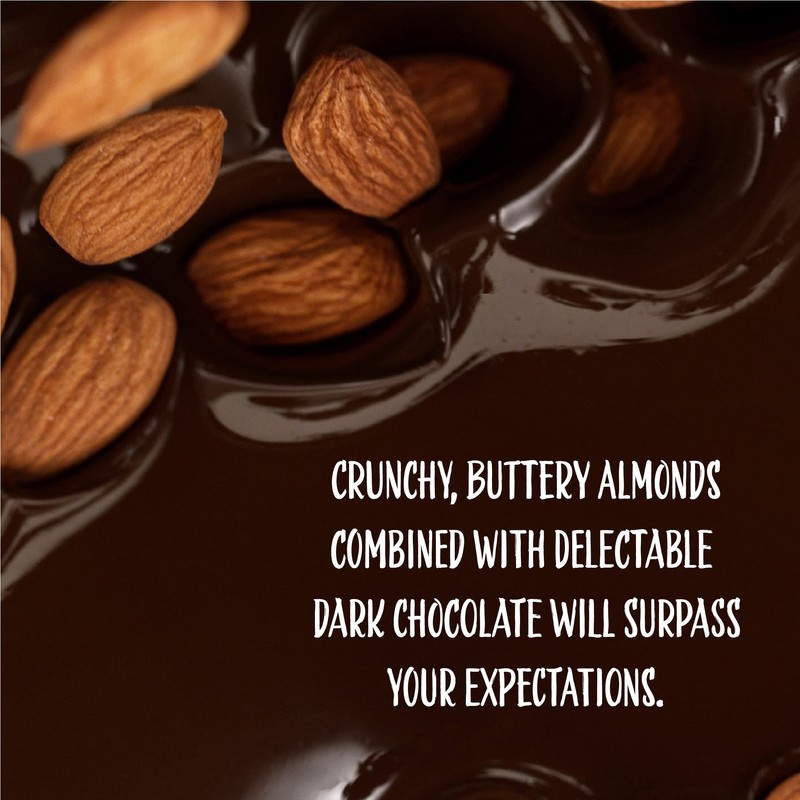 Dark Chocolate Covered Almonds | 2-Pound Bag | Gourmet Snack