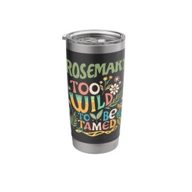 ROSEMARY Name Cute Retro Girls Wildflower ROSEMARY Name Stainless Steel Insulated Tumbler
