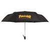 THRASHER FLAME Automatic Open and Close Folding Umbrella, Black, 22.8