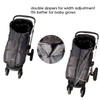 German Designed Winter Tour Waterproof Stroller Footmuff,Width Adjustable Design Fits