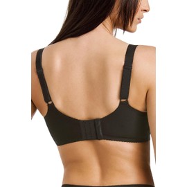 Teyli Women's Bra - Minimiser Bra Underwire - Cotton Bra - Bra Large Sizes - Bra Large Breasts - Comfort Strong Hold Bra - Women's Underwired Minimiser - Women's Bra Women Bra, black