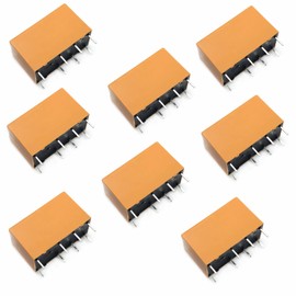 FainWan 6pcs Coil DPDT PCB Power Relay DC 9V 8 Pins Mini Power Relay PCB Relay HK19F-8P-9V
