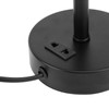 LED Table Lamp Fabric Lampshade USB A and USB C