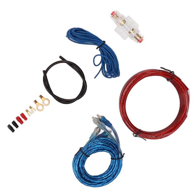 8 Gauge Car Amplifier Wiring Kit with Amp Power Cable