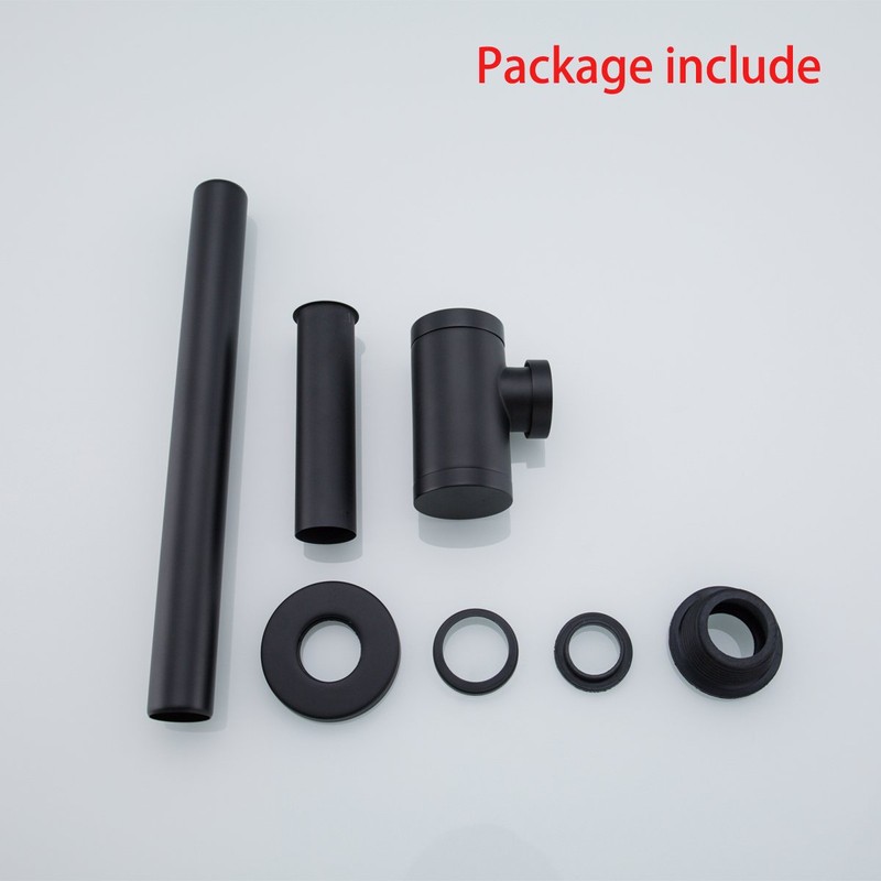 RANDOM Brass Contemporary Round Bottle P Trap 1 1/4,Basin Sink