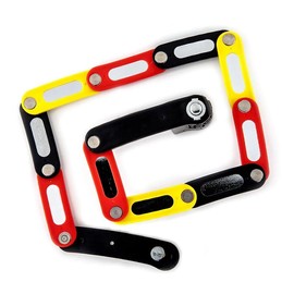 ULAC - Folding Lock with Combination Lock Aerobblade | Hardened Steel | Up to 10,000 Combinations | Locking and Locking System | Transport Bag