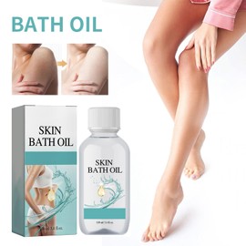 Rostblant 100ml BadeöL,Wird mit zwei Schaumstoffnetzen geliefert, Skin Badeöl So Weich, Natural Körper & Bade Öl, KöRperöL FüR Trockene Haut Bodycream (55)