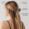 3 PCS Checkered Hair Claw Clips for Thick and Thin