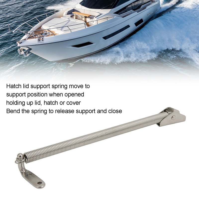 10‑1/4in Marine 304 Stainless Steel Spring Hatch Holder Hatch Lid