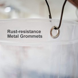 Ryhpez Shower Curtain Liner - Clear Shower Curtain Set with Hooks | 72"x78"…