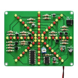 Gikfun Electronic LED Flashing Lights Soldering Practice Board PCB DIY Kit EK1874