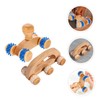 ORFOFE 2Pcs Wooden Muscle Massager Portable Foot Roller for Leg