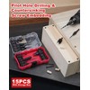 EZARC Countersink Drill Bit Set, 15 PCS Tapered Drill Bits