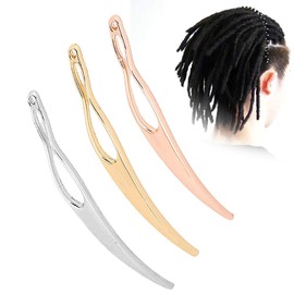 3 Pieces Dreadlocks Tool, Dreadlocks Making Tool Interlocking Sisterlocks Crochet Needles Hair Extensions Tool, Tightening Accessories for Hair Braiding Tools