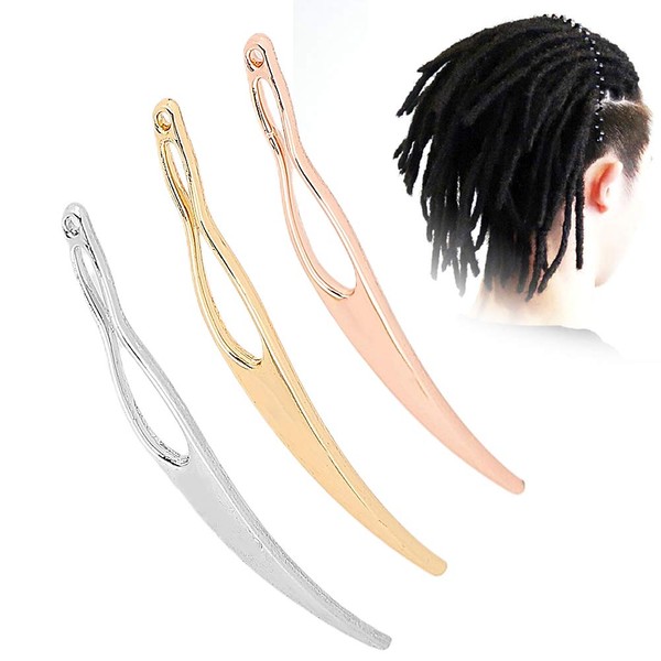 3 Pieces Dreadlocks Tool, Dreadlocks Making Tool Interlocking Sisterlocks Crochet