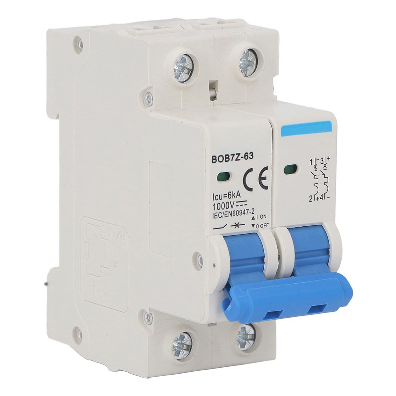 DC1000V Miniature Circuit Breaker 2P Air Switch 6KA Photovoltaic Overload