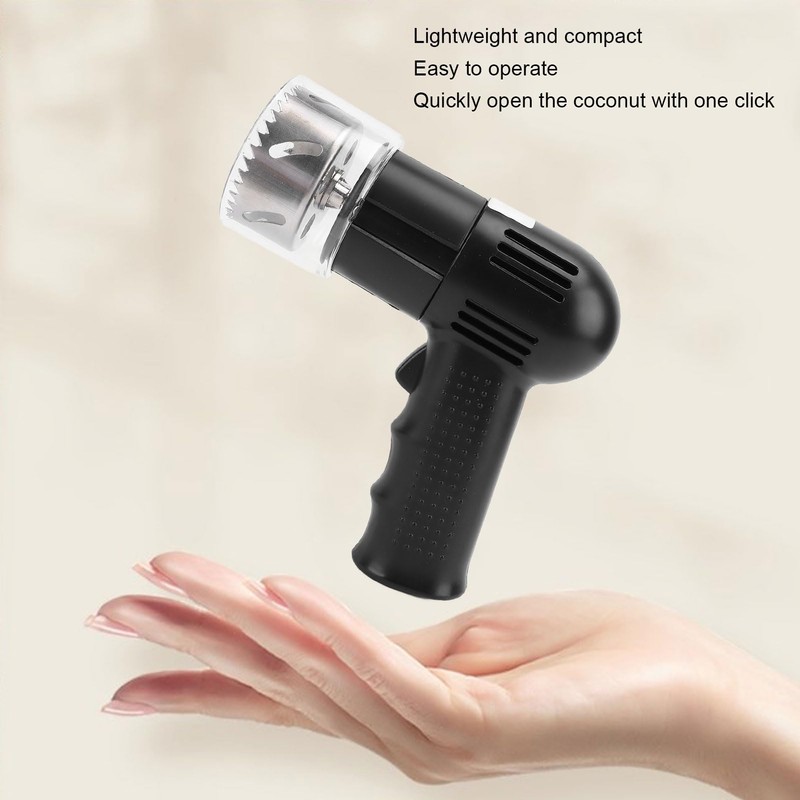 Electric Coconut Opener Tool, 304 Stainless Steel Automatic Coconut Opener