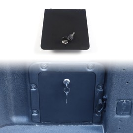 Daeiclru Car Bed Locking Storage Security Box Cover Compatible with Ford Maverick 2022 2023 2024, Trunk Bed Security Lockbox Cover Rear Trunk Side Organizer Storage Box with 2 Keys Accessories