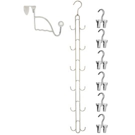 Boottique Boot Organizer: The Boot Rack - Fits in Most Closets- Hangs, Holds, Shapes, & Protects every size and style of Boots (Boot Stax Vertical Storage System with 6 Boot Hangers- Silver Hangers)