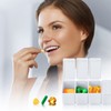 2 PCS Pill Organiser, 7 Day Pill Boxes Weekly Pill
