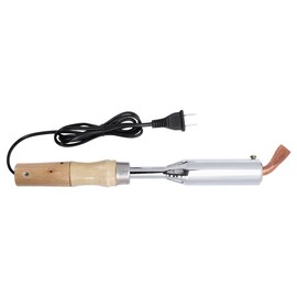 Wosune Electirc Soldering Iron Solder Welding Chisel Tip Wood Handle Home Tool, Alloy Soldering Iron for Construction Site Hospital(220V, 200W, Pink)