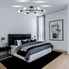 FRIXCHUR Modern Sputnik Chandelier Ceiling Light Fixture, 6 Light Chandeliers