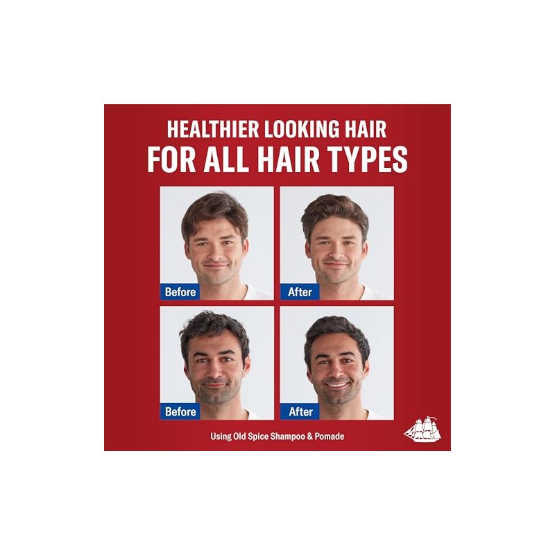 Old Spice Hair Styling Pomade for Men, Medium Hold No