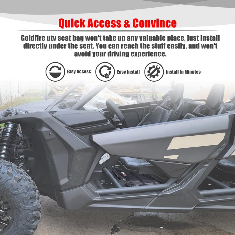 Goldfire Storage Bag for Can-Am Maverick X3 2017-2023, Center Under