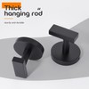 AONEON Robe Hook Matte Black Bath Towel Hooks Stainless Steel