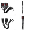 Akozon Leather 2 Universal Motorcycle Handlebar Tassel Fringe Handle Lever