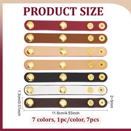 PH PandaHall Leather Handbag Strap Shortener Purse Buckle for Shoulder Bag