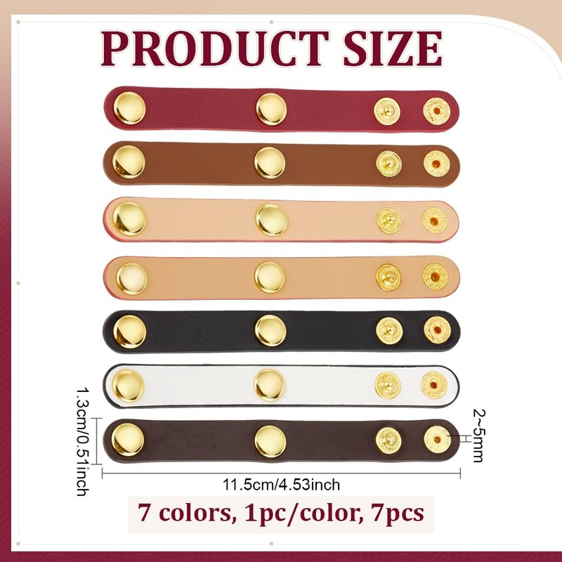 PH PandaHall Leather Handbag Strap Shortener Purse Buckle for Shoulder