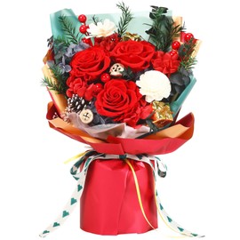 Jtoder Christmas Flower Gifts for Women, Forever Flowers for Delivery Prime, Preserved Long Lasting Rose Flower Bouquet Gift for Mom Wife Girlfriend on Valentines, Mothers Day, Anniversary, Birthday