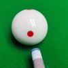 Red Dot Pool Cue Ball with Gloves 2.25 Inch Billiard