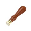 PATIKIL 15mm Round Blank Wax Seal Stamp, Removable Brass Head